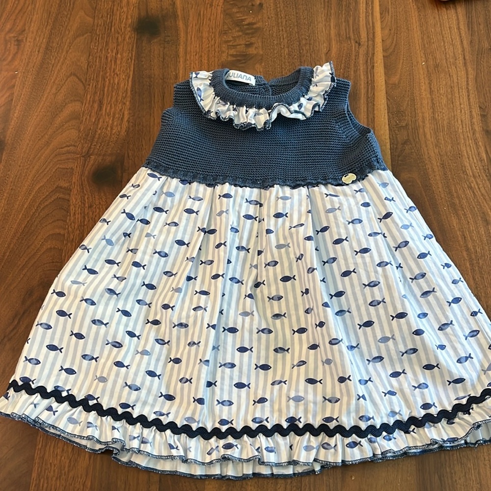 Juliana Smock Sweater Fish Tank Dress | 18 months